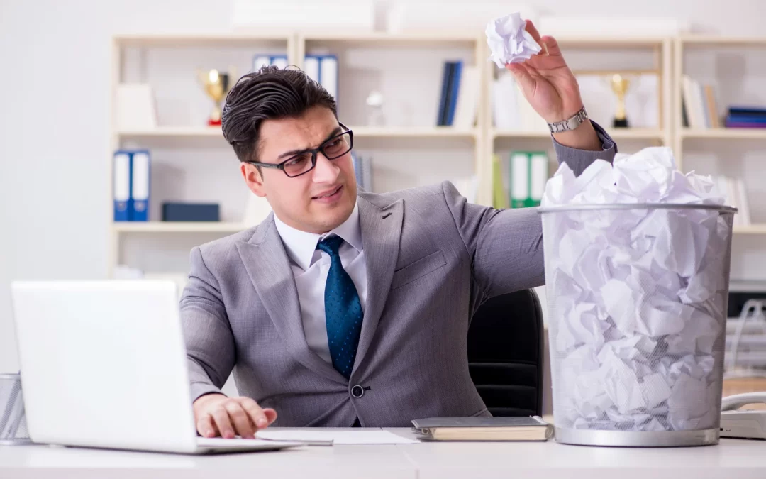 a businessman dispose paper in Vancouver